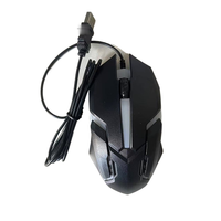 Souris filaire optique de jeu la plus vendue, bon marché, avec éclairage LED RGB, pour bureau, ordinateur portable