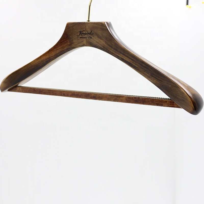 Специальный дизайн, роскошная деревянная вешалка для одежды в старинном стиле для отеля, вешалка для костюма, пальто с зажимом