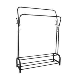 Bastidores de almacenamiento de poste redondo Estante Perchero de <span class=keywords><strong>pie</strong></span> percheros con estante inferior - Product Image 2