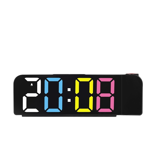 New Minimalist Projection Alarm Clock LED Large Font Display Electronic Clock Digital Alarm Clock with Temperature 8013