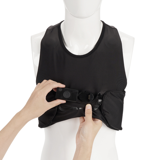 Megastek GPS Wearable Positioning Vest for Elderly Sports Use with 5-Lead ECG & Heart Rate Monitoring and Fall Detection