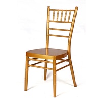Chaise de mariage Chiavari empilable en métal pour événements hôteliers – Vente en gros
