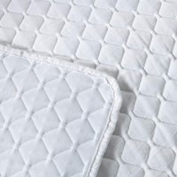 Couvre-lit en coton à fleurs de luxe ensemble de couette couleur unie Patchwork couverture 3 pièces pour roi reine taille liquidation vente