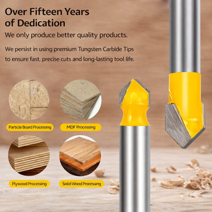 ACP Paneel Aluminium Composiet Frees 90 Graden V-Groef Bit AlTin Gecoate Carbide 2 Snijkanten OEM Aanpasbaar ACM Platen Frezen - Product Image 4