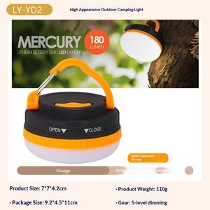 Lanterne de <span class=keywords><strong>camping</strong></span> extérieure rechargeable à piles LED, lumière de <span class=keywords><strong>camping</strong></span> portable à intensité réglable - Product Image 6