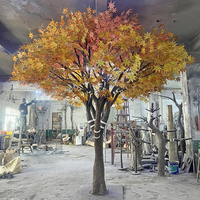 Fiberglas Gold künstlicher Ginkgo baum zum Verkauf führte beleuchtete Ginkgo Biloba Baum große künstliche Pflanzen Dekoration