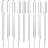 1/2/3/5/10mL Pipettes de transfert jetables Pipette Pasteur graduée en plastique compte-gouttes en polyéthylène