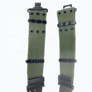 56mm <span class=keywords><strong>de</strong></span> large crochet boucle laiton 3 rangées oeillets armée vert Nylon Durable Stable Web ceinture - Product Image 3