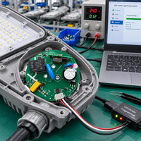 Usine OEM de circuits imprimés et d'assemblage tout-en-un, programmation et test de panneaux de signalisation lumineuse multi-pôles pour éclairage public