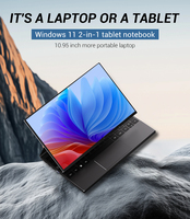 Portátil 2 en 1 de 11 Pulgadas con Windows 10/11, Mini Ordenador Portátil, Pantalla Táctil Completa, Portátil y Tableta Personal para el Hogar