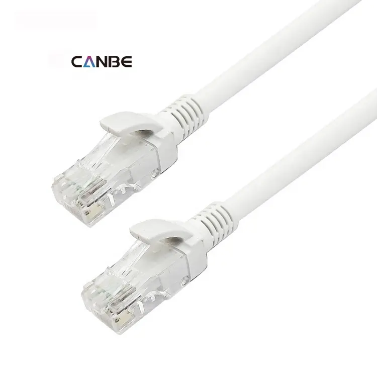 OEM ODM 15M White Utp Data Fiber Cat6 Rj 45 Gigabit Ethernet Network Patch Lan Cable Cat6 0.5M 15 Meters