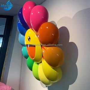 Nouvelle Décoration Murale Tournesol en Fibre de Verre, Sculpture DIY pour Intérieur et Extérieur, Statue de Jardin Décorative - Product Image 2