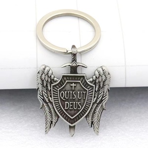 Ciondolo Gotico Cristiano QUIS UT <span class=keywords><strong>DEUS</strong></span>, Distintivo Vintage dell'Arcangelo Michele, Accessori Decorativi per Gioielli, Vendita all'Ingrosso - Product Image 6