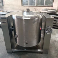 Cuisinière et chaudière à soupe industrielle à induction en acier inoxydable de grande capacité 20000W, robuste et inclinable