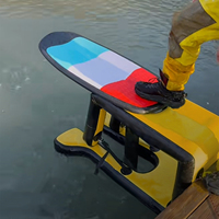JFS Nouveau design Feuille gonflable en PVC Dockstarter Launch Pad Drop Stitch pour hydroptère Surf Waterplay Surf Tool & Accessory