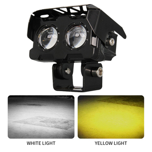 Phare LED pour <span class=keywords><strong>moto</strong></span> Yongyou, double couleur, phare antibrouillard LED pour motos avec 2 lentilles - Product Image 5
