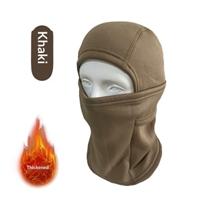 Masque facial complet chaud et résistant au froid, camouflage extérieur, capuche coupe-vent, couvre-chef pour moto, sports de plein air, unisexe, doublé polaire - Product Image 6