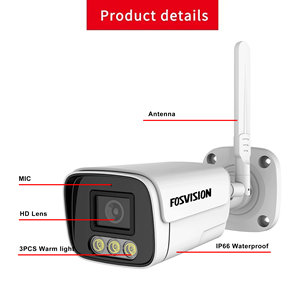 Fosvision CCTV <span class=keywords><strong>Camera</strong></span> 8CH 3MP Wifi Hệ thống <span class=keywords><strong>camera</strong></span> đầy đủ màu sắc với âm thanh không dây NVR <span class=keywords><strong>Wireless</strong></span> IP <span class=keywords><strong>Camera</strong></span> An Ninh Kit - Product Image 4