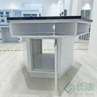 Mobilier de salle de classe en métal à tige moderne pour école Chaises de bureau simples pour étudiants et tables hexagonales réglables en hauteur avec évier