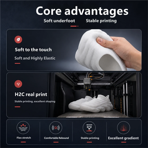 TPU 85A Lightweight Foaming Flexible Tough Impact Resistant Low Density No Clog No <b>String</b> 1kg FDM Filament - Product Image 4