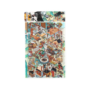 4 autocollants par paquet, Offre spéciale <span class=keywords><strong>du</strong></span> jour, Série trente-quatrième, Autocollants de paysages miniatures, Jouets de puzzle anti-stress pour manuels - Product Image 5