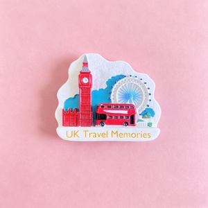 Imán para Refrigerador de la Ciudad de <span class=keywords><strong>Londres</strong></span>, Reino Unido, Big Ben, Puente Tower, Autobús, Universidad de Cambridge, Adhesivo Magnético Tridimensional de Resina Sintética - Product Image 4