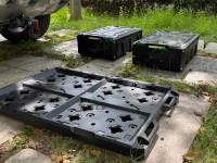 Cajas de Almacenamiento para SUV Todoterreno 4X4 para Campamento al Aire Libre, Just-v Negras de PE, 20-30L, Impermeables, Modulares para BYD Song Seagull LC250 F150