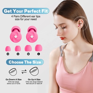 Tapones para los Oídos de Silicona Suave para Dormir, Insonorizantes, 4 Tamaños, para un Sueño Tranquilo y Seguro - Product Image 4
