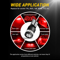 AUXITO Bestseller T10 194 Ampoule LED 6000K Blanc pour éclairage intérieur de voiture, éclairage de plaque d'immatriculation, kit d'éclairage