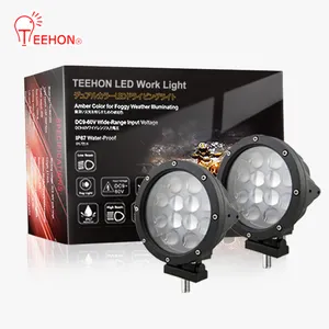 12v 24v 7 אינץ 60 w רסיס led עבודת מנורת ספוט קומבו beam 60 ואט led עבודה אור 4d 6000k led offroad אור