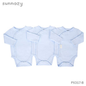 ชุดรอมเปอร์เด็กทารกสำหรับเด็กแรกเกิด แขนยาวลำลอง ใส่ได้ทั้งฤดูใบไม้ผลิและฤดูหนาว ป้องกันหน้าท้องแบบสามเหลี่ยม ติดกระดุมแป๊ก - Product Image 4