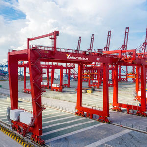 RMG 50 Ton Port kontainer Gantry Crane tugas berat industri derek harga pabrik CE bersertifikat - Product Image 1