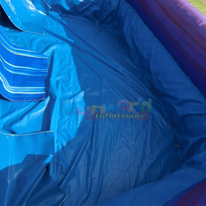 Toboggan aquatique gonflable tropical pour enfants, pour fêtes en plein air, usage commercial, avec zone de jeux aquatique. - Product Image 6