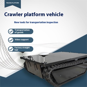 Robot Crawler Nền Tảng Giao Thông Vận Tải xe cao su Crawler Tank theo dõi Chassis với điều khiển từ xa - Product Image 2