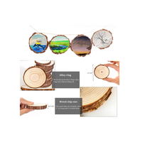 Tranche d'écorce d'arbre d'art populaire de haute qualité cercle naturel support d'arbre rond en gros érable tranche d'arbre d'art populaire de haute qualité
