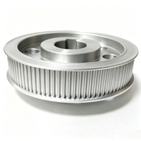 Poulie de distribution de moto en alliage d'aluminium 6061 sur mesure, HTD 8M 14M 20M, 66 70 90 dents, service d'usinage CNC sur mesure