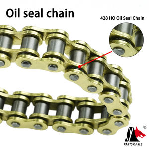 Цепочка для модификации и модернизации мотоцикла, Золотая сальник 428HO, утолщенная и Высококачественная цепь для мотоцикла - Product Image 3