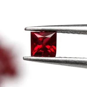 Square 3.0*3.0mm pigeon red ruby natural ruby price carat bulk pigeon red ruby wholesale price jewelry with stone