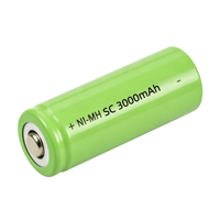 Cellule rechargeable Ni-MH haute décharge 1,2 V de taille SC, utilisée pour voitures RC, balayeuses et appareils électroménagers, accepte l'étiquetage privé et la personnalisation