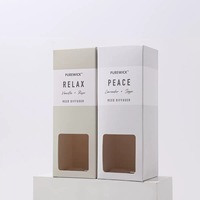 Boîtes d'emballage en carton recyclables personnalisées Poignée de revêtement UV Options de couleur pour cosmétiques et diffuseur de roseaux