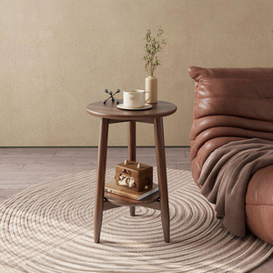 Mesa pequeña de madera maciza/mesa de centro, adecuada para apartamentos pequeños, sala de estar, sofá, balcón, mesa pequeña para té, pequeña - Product Image 1