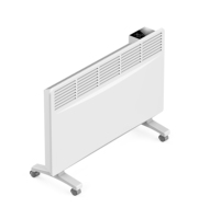 Calentador de convección de Metal montado en la pared de 2000W, termostato ajustable de aluminio, protección contra sobrecalentamiento para el hogar