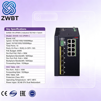Commutateur Ethernet H3C IE4500-14S-UPWR-G 14 ports POE QoS SNMP 10/100/1000 Mbps Empilable Capacité 672 Gbit/s/6,72 Tbit/s En Stock Nouveau