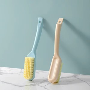 Cepillo de cerdas suaves de mango largo para limpiar zapatos y ropa, con potente eliminación de manchas y minimización de desprendimiento de cerdas para limpieza del hogar - Product Image 1