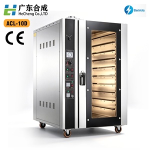 <span class=keywords><strong>Horno</strong></span> Rotatorio de Acero Inoxidable de Gran Capacidad con 10 Bandejas, Máquina para Hornear con Certificación CE, <span class=keywords><strong>Horno</strong></span> de Convección con <span class=keywords><strong>Vapor</strong></span> y Aire Caliente - Product Image 3