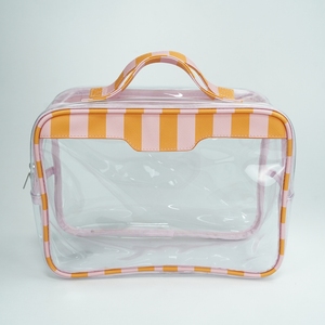 <span class=keywords><strong>Neceser</strong></span> <span class=keywords><strong>grande</strong></span> de PVC personalizado para <span class=keywords><strong>playa</strong></span>, juego de viaje impermeable, cierre de cremallera, <span class=keywords><strong>neceser</strong></span> de belleza geométrica, bolsa de tocador para llevar todo el maquillaje - Product Image 4