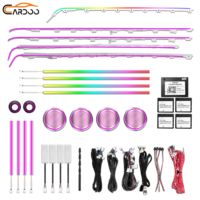 Kit d'éclairage d'ambiance dynamique pour l'intérieur de voiture BMW X3 X4 G01 G02 2018-2023 - Accessoires de bande lumineuse pour l'ambiance automobile