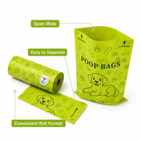 Bolsas para excremento de perro al por mayor, con sellado fuerte y fácil de rasgar, para parques, viajes y paseos diarios