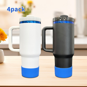 Paquete de 4 Vasos Térmicos de Acero Inoxidable Azul de 40 oz con Aislamiento al Vacío de Doble Pared para Viajes y Actividades al Aire Libre, Envío desde Almacén en EE. UU. - Product Image 3