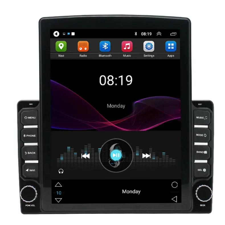 Автомобильный видеопроигрыватель e46 с сенсорным экраном 9,7 дюйма, мультимедийный проигрыватель, головное устройство в стиле tesla, gps-навигация, android для головного блока bmw e46